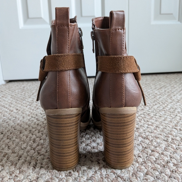 Target Brown Ankle Boots with Bow Detail Size 8.5 NWOT - Picture 5 of 8